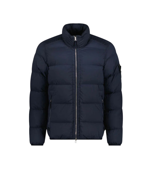 Stone Island Seamless Tunnel Nylon Puffer Jacket Navy