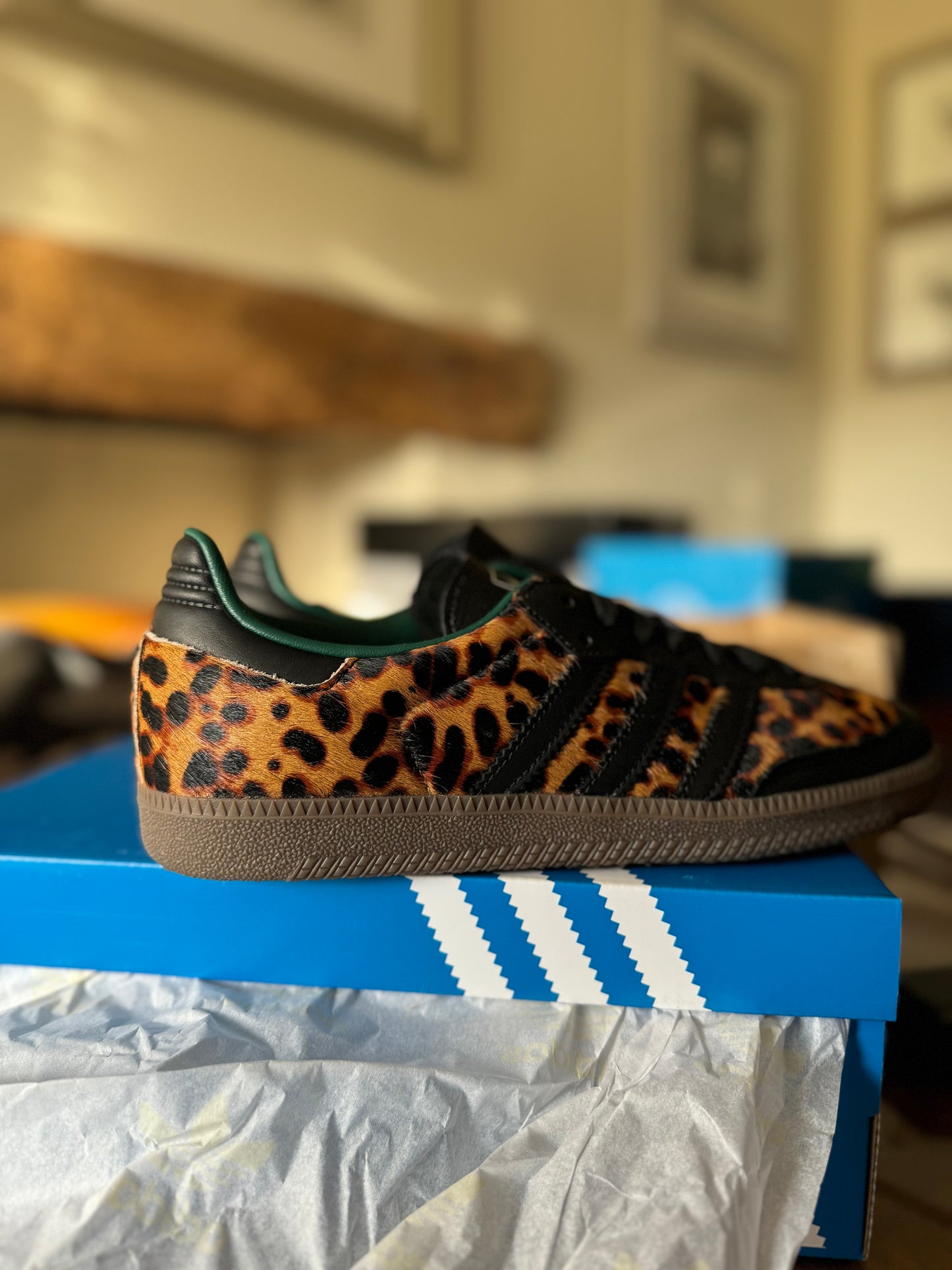 Adidas Samba OG Leopard & Green (Size 8)