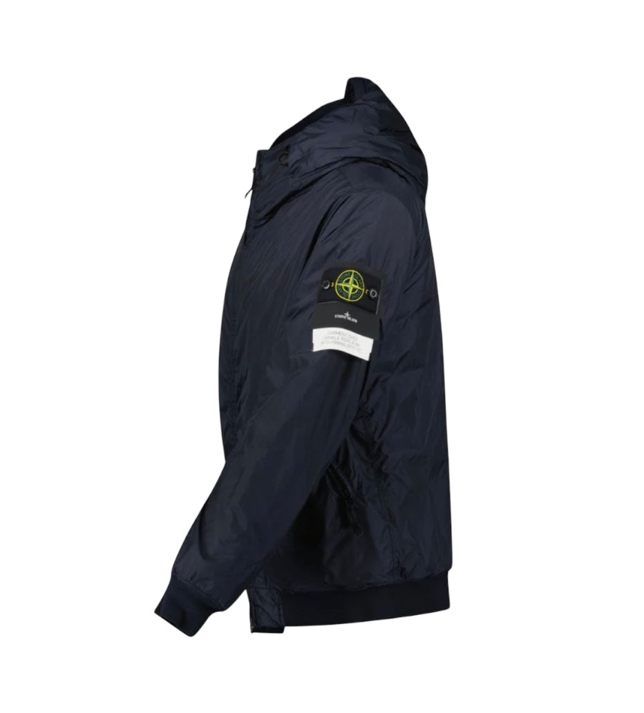 Stone Island Crinkle Reps Hooded Primaloft-TC Jacket Navy