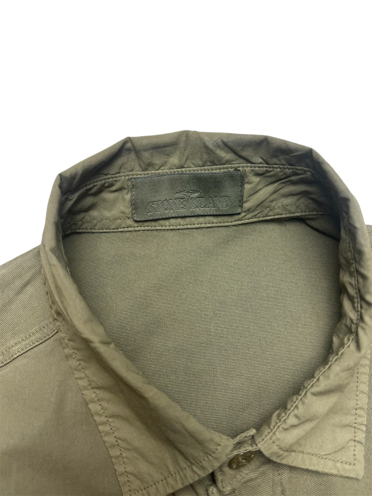 Stone Island SS18 Khaki Ghost Piece Overshirt (L)