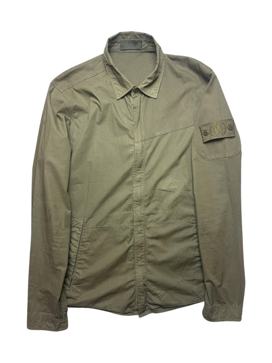 Stone Island SS18 Khaki Ghost Piece Overshirt (L)