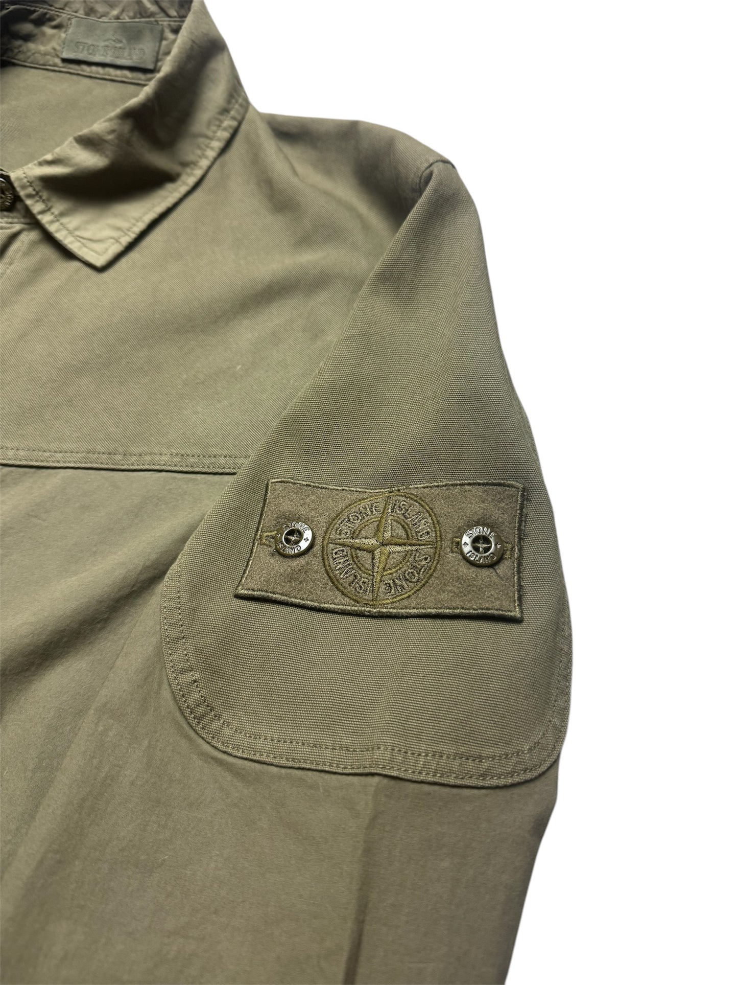 Stone Island SS18 Khaki Ghost Piece Overshirt (L)