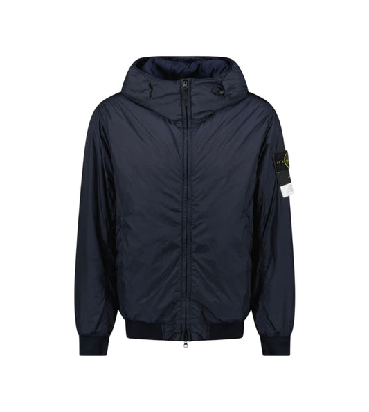 Stone Island Crinkle Reps Hooded Primaloft-TC Jacket Navy