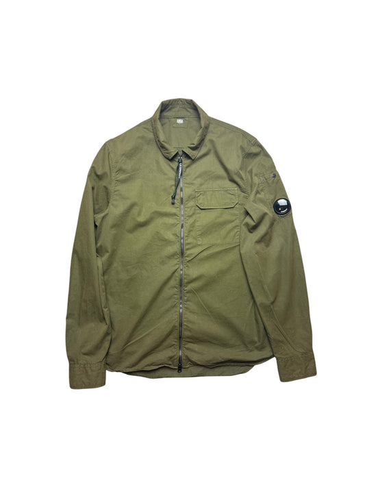 CP Company Dark Green Khaki Lens Overshirt (M)