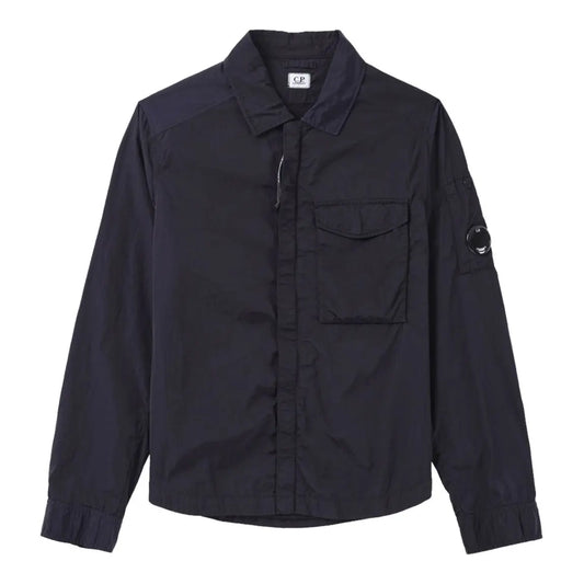 SS25 CP Company Zip Up Overshirt Navy (S)